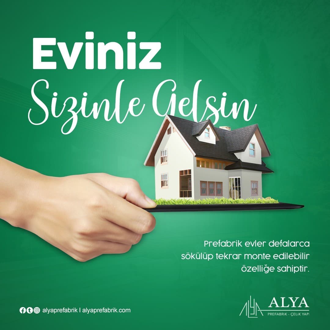 Prefabrik evler defalarca sökülüp tekrar monte edilebilir