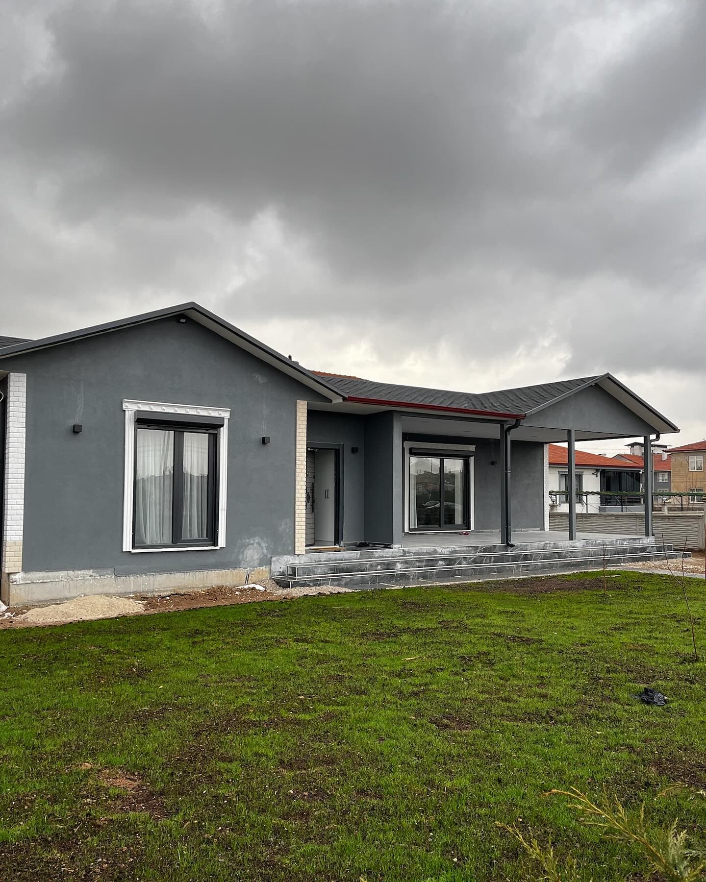 Meram bölgesinde yapmış olduğumuz 130 m2 lüx prefabrik bi…