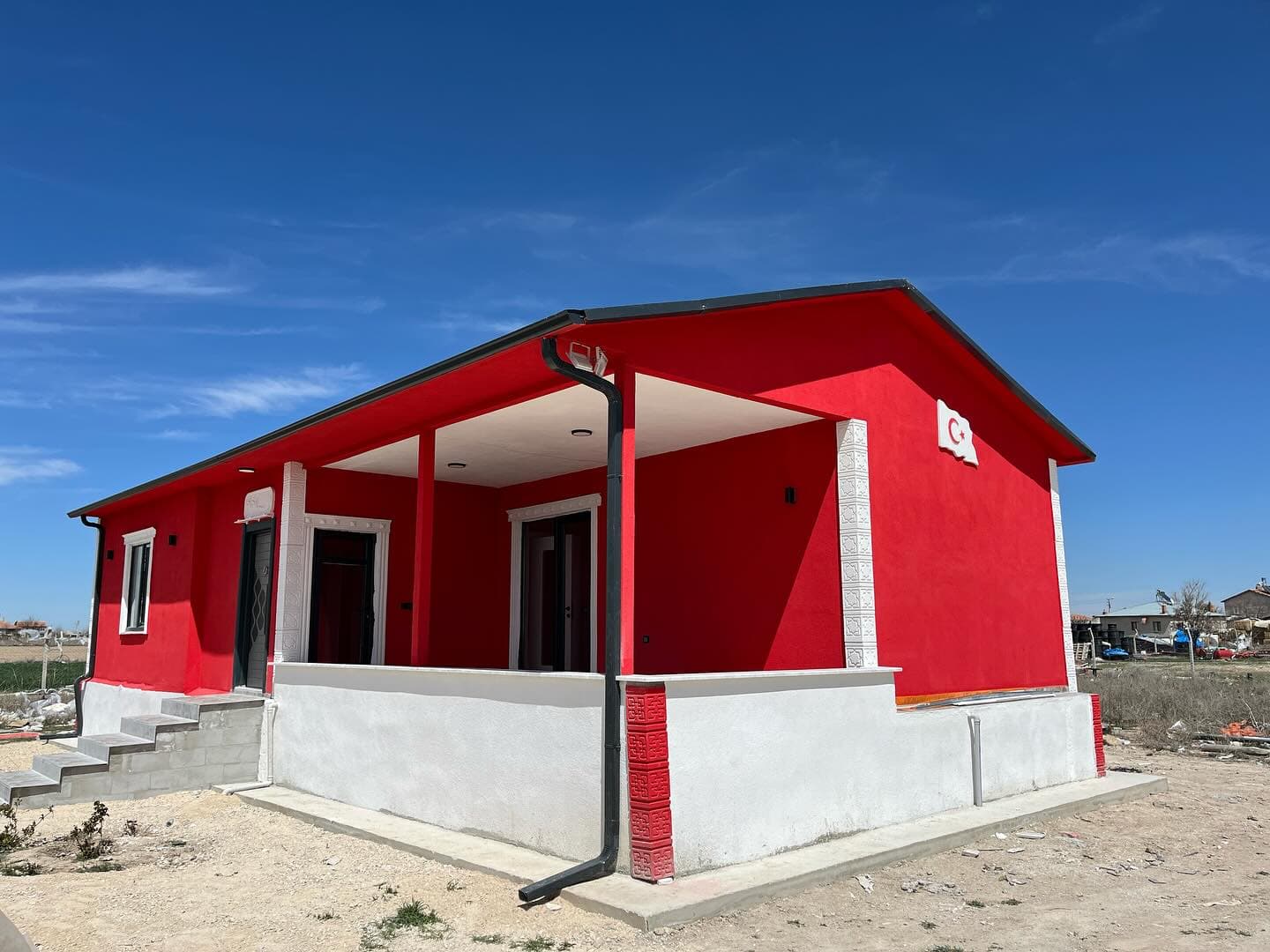 Çumra bölgesinde yapmış olduğumuz 90 m2 lüx prefabrik bin…